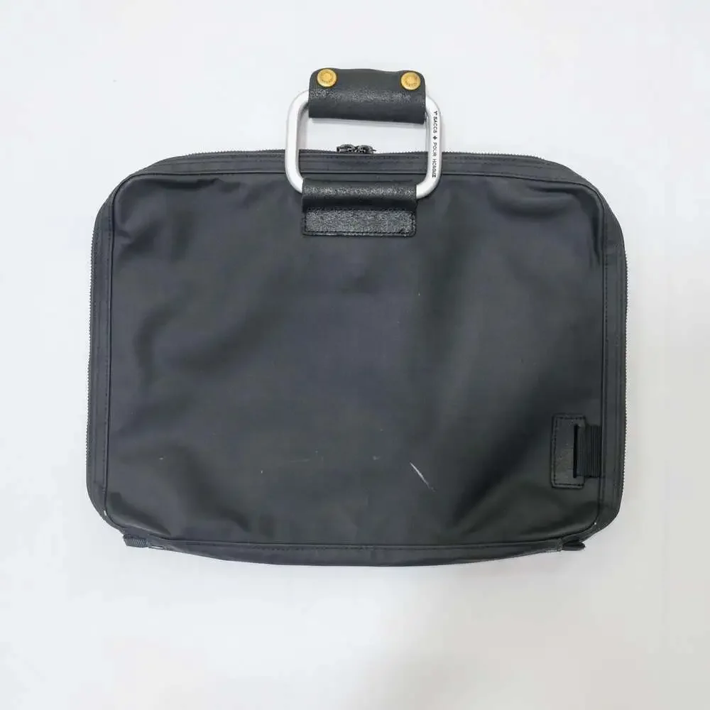 Y’s ACCS + POUR HOMME Black Briefcase Bag 🇯🇵